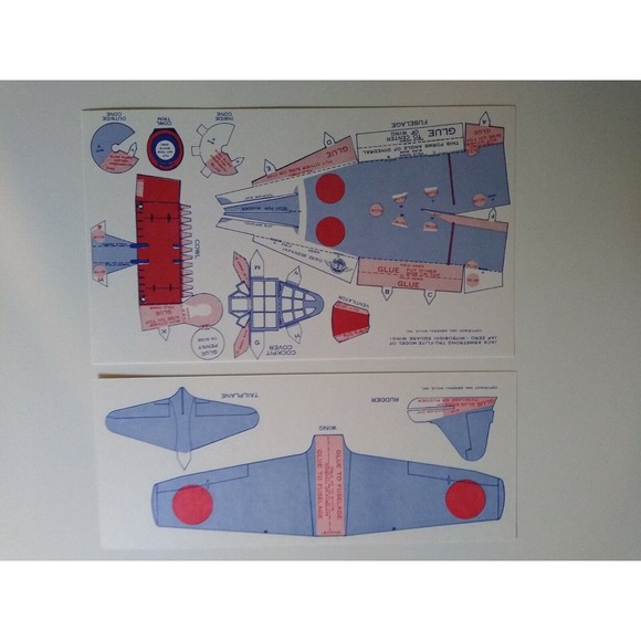 Airplane Toy Jack Armstrong Vintage Tru-Flite Model Japanese Zero GM Cereal - Picture 7 of 10